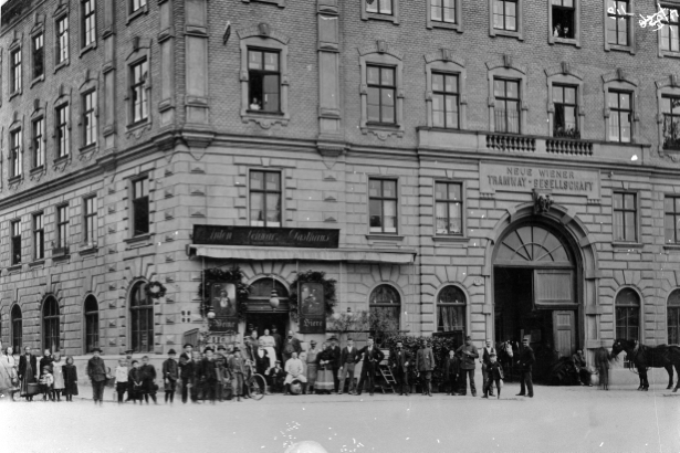 Gebäude der neuen Wiener Tramway Gesellschaft