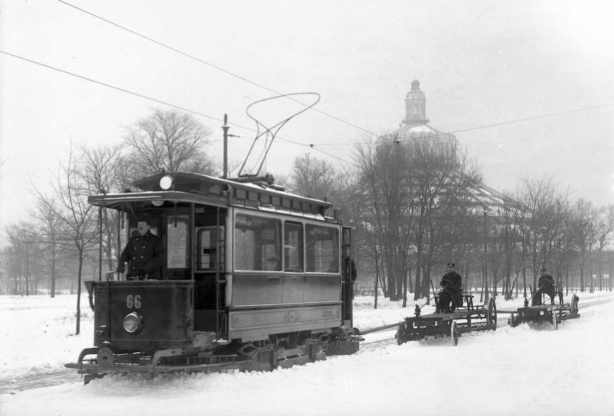 Type C als Arbeitswagen im Winter 1906