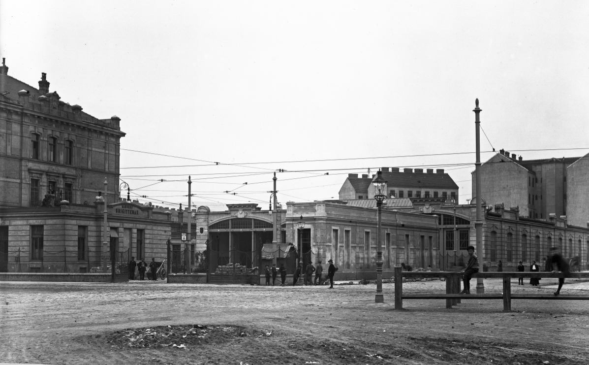 Der Bahnhof Brigittenau um 1906 in der Wexstraße