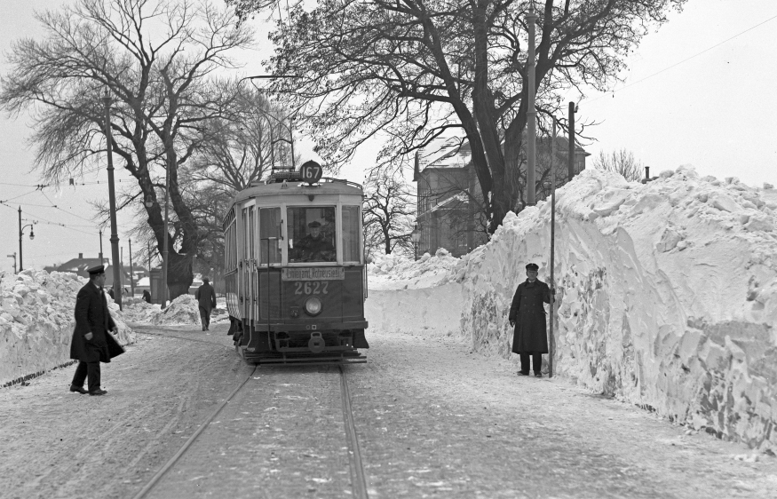 Winter 1942 auf der Linie 167 in Rothneusiedl