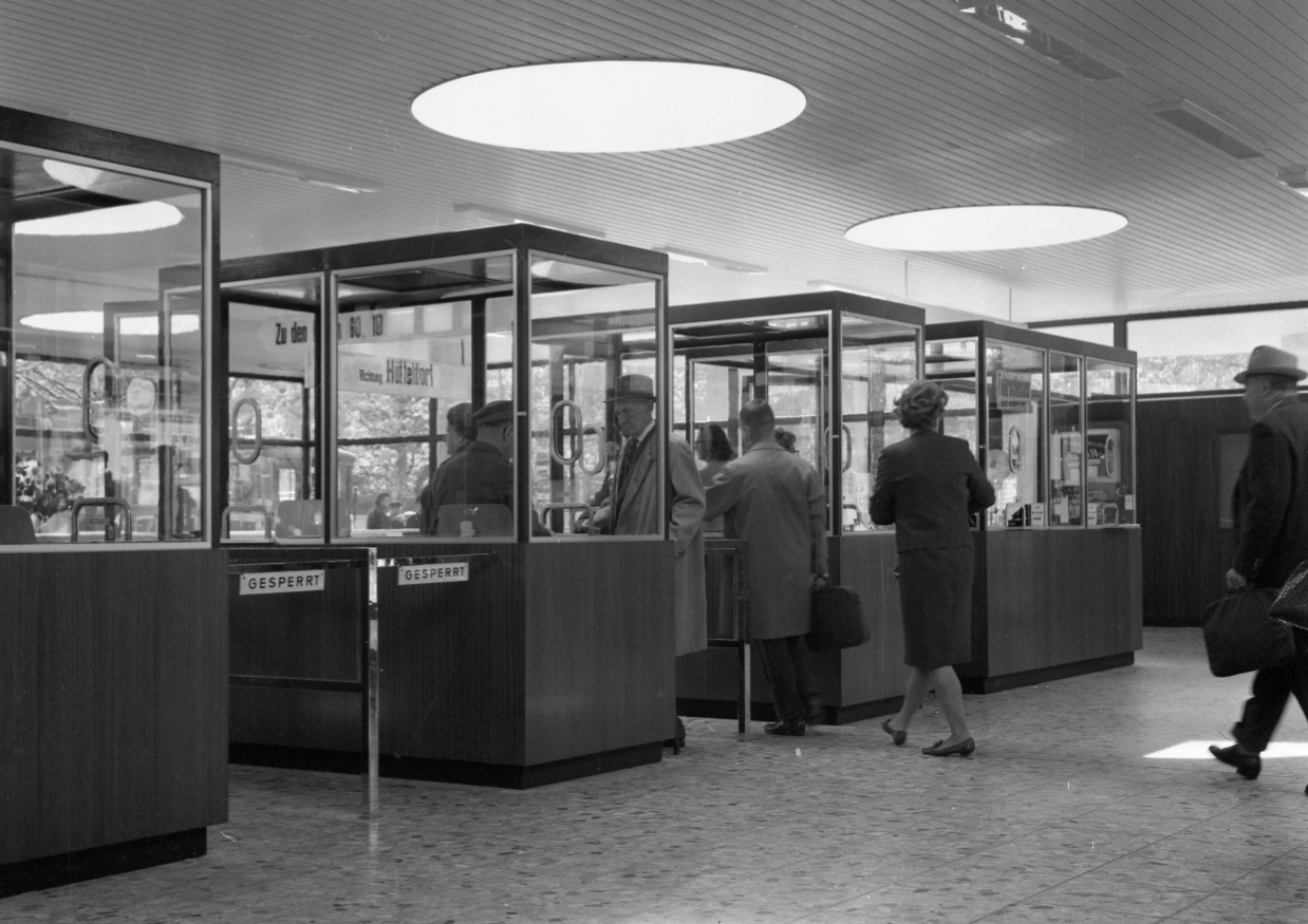 Station Hietzing - Kassenraum,  1962