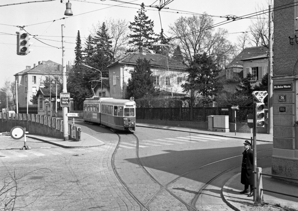 Zug der Linie  G2 mit der Type E1 Hohe Warte, 1967