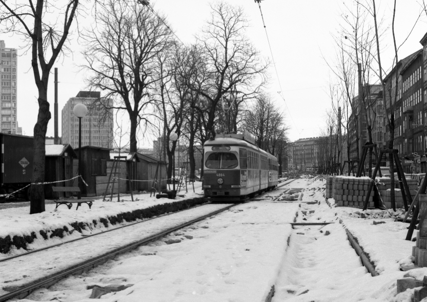 Linie A Franz Josesf Kai im Jänner 1981