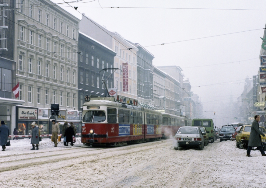 Line 52 Mariahilferstraße Jänner 1987