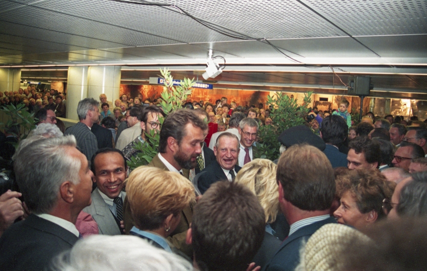 Eröffnung der U3 zwischen Volkstheater und Westbahnhof am 4.September 1993