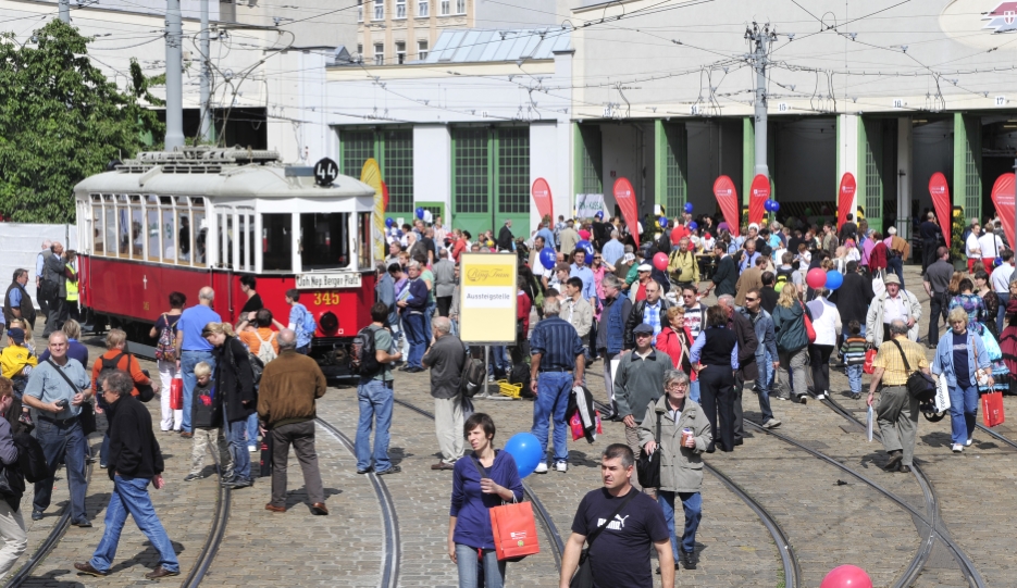 26. Wiener Tramwaytag der Wiener Linien in der Remise Hernals.