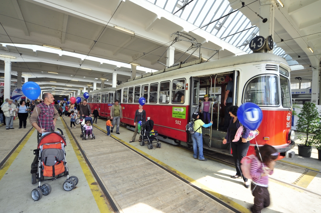 26. Wiener Tramwaytag der Wiener Linien in der Remise Hernals.