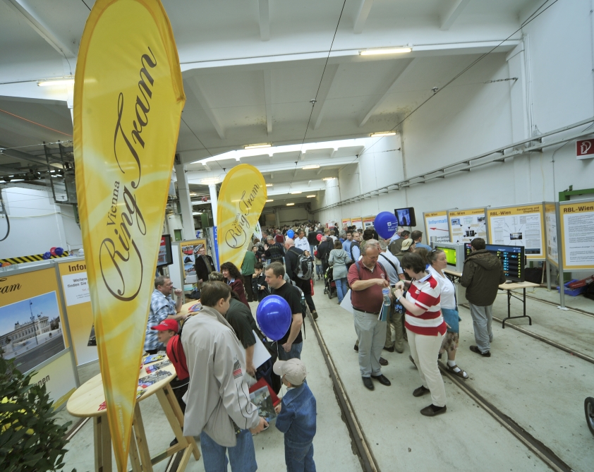 26. Wiener Tramwaytag der Wiener Linien in der Remise Hernals.