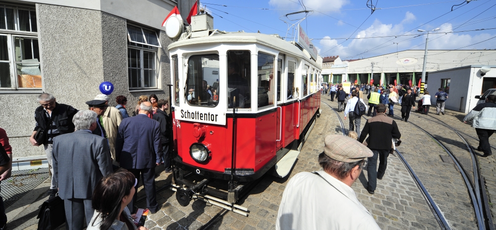 26. Wiener Tramwaytag der Wiener Linien in der Remise Hernals.