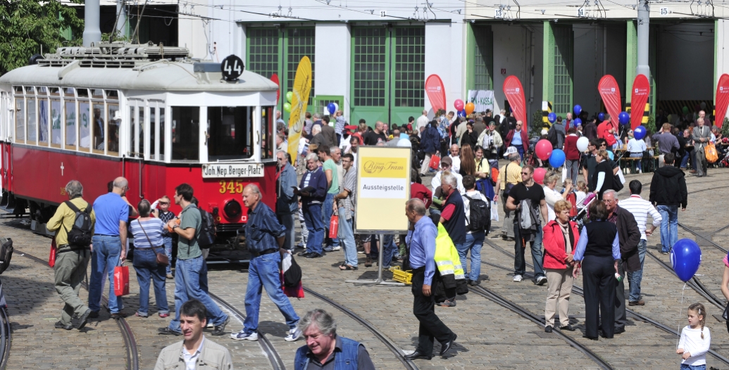 26. Wiener Tramwaytag der Wiener Linien in der Remise Hernals.