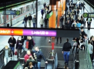 In der Nacht vom 3. zum 4. September startet der Nachtbetrieb der Wiener U-Bahnen. Bahnsteig der Linie U4.