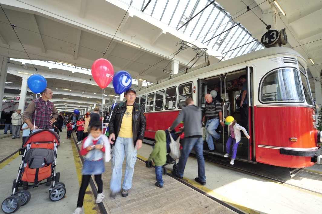 26. Wiener Tramwaytag der Wiener Linien in der Remise Hernals.