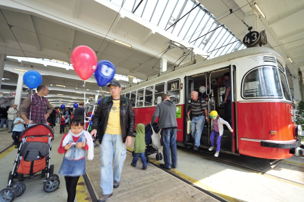 26. Wiener Tramwaytag der Wiener Linien in der Remise Hernals.