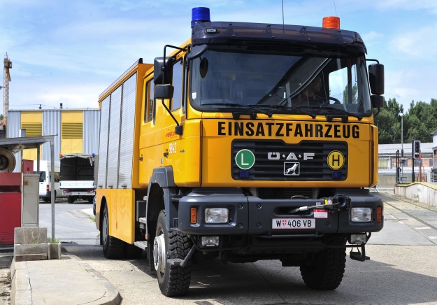 Einsatzfahrzeug der Wiener Linien.