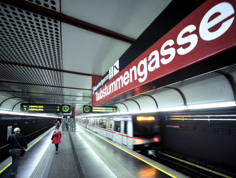 Station Taubstummengasse der Linie U1