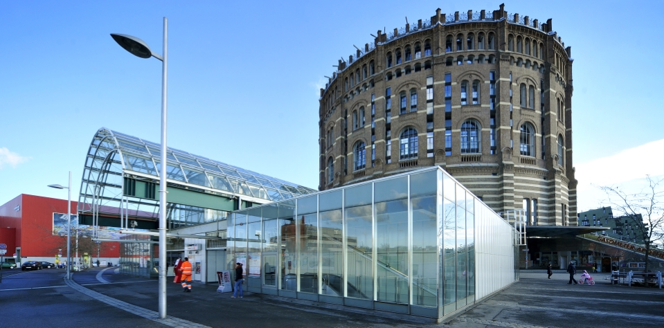 Station Gasometer der Linie U3.