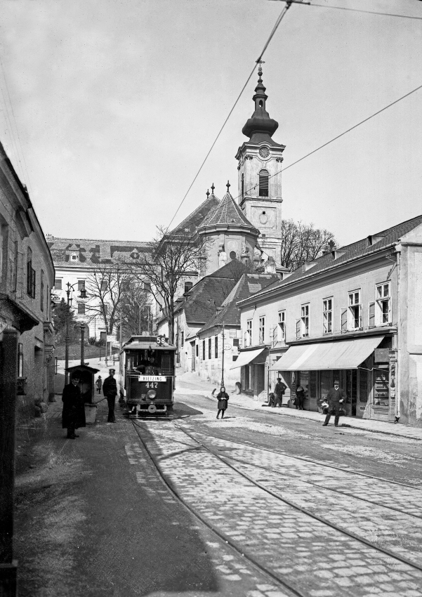 Ober St.Veit Linie 58 mit der offener Type G in der Endstelle um 1911