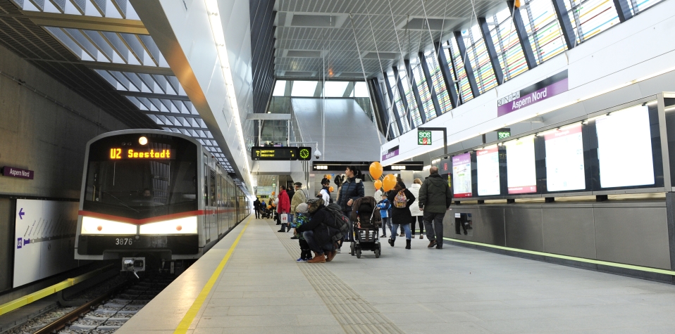 Station Aspern Nord der Linie U2