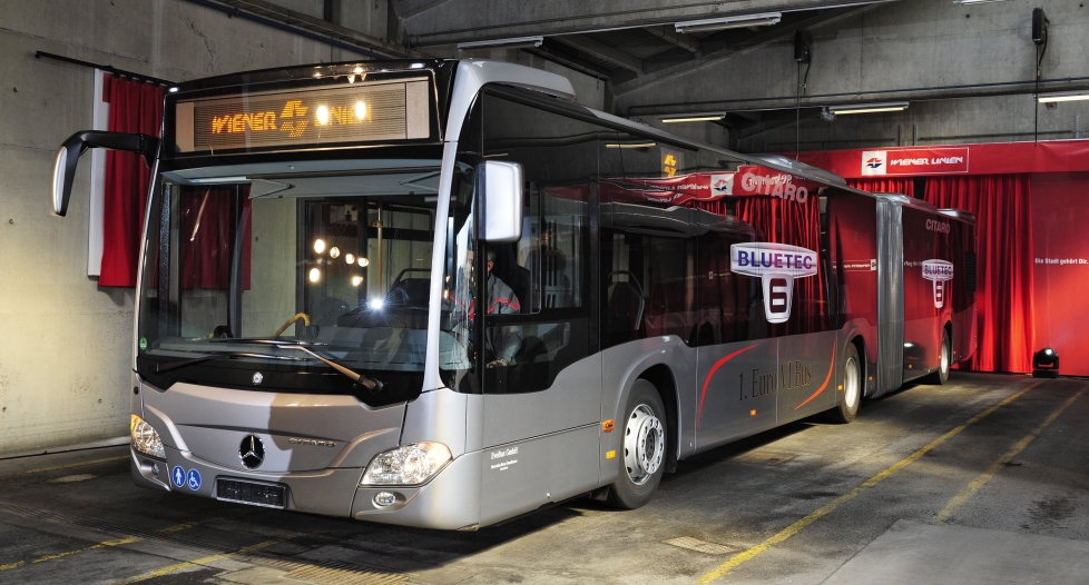 Präsentation der neuen Modelle für die Busflotte der Wiener Linien durch.