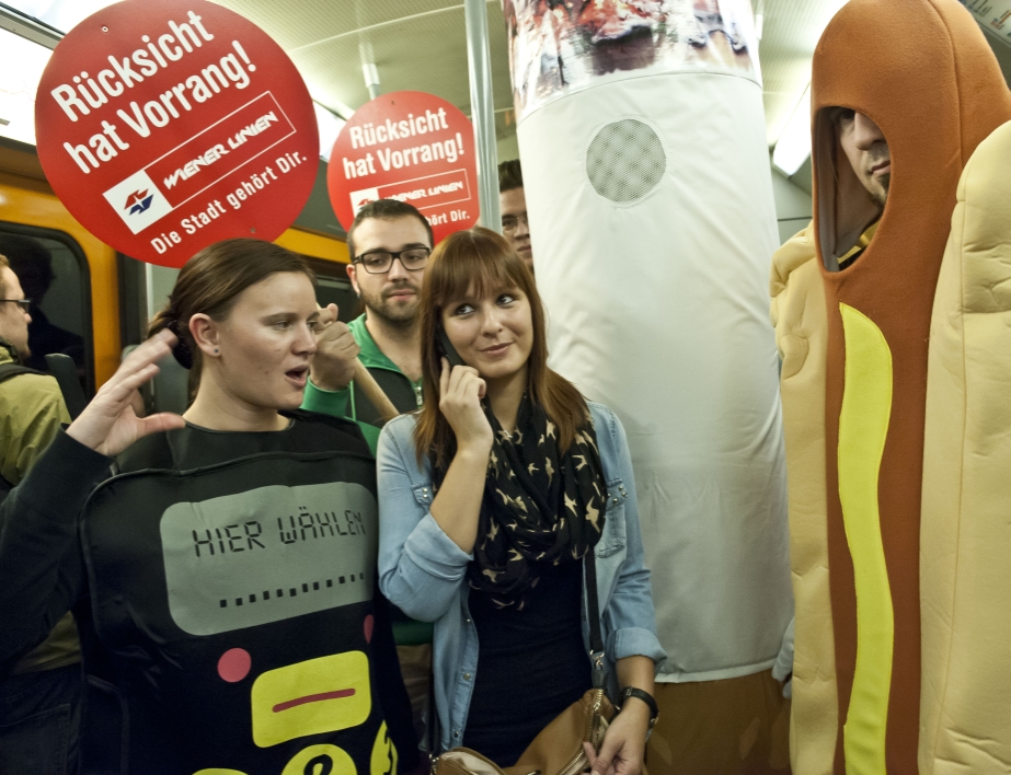 Die Wiener Linien starten im U-Bahnnetz die Kampagne 