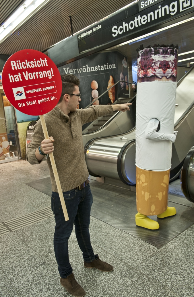 Die Wiener Linien starten im U-Bahnnetz die Kampagne 