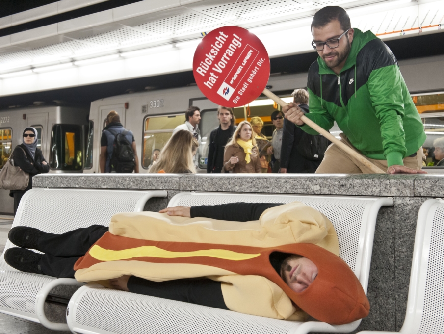 Die Wiener Linien starten im U-Bahnnetz die Kampagne 