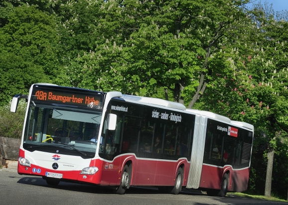 Ab sofort sind die neuen umweltfreundlichen CITARO Gelenksbusse des Herstellers Mercedes-Benz auch auf der Linie 48A im Einsatz.