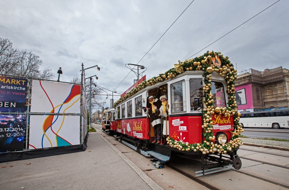 Ströck Weihnachtsbim am Ring beim Rathaus, Dezember 2014