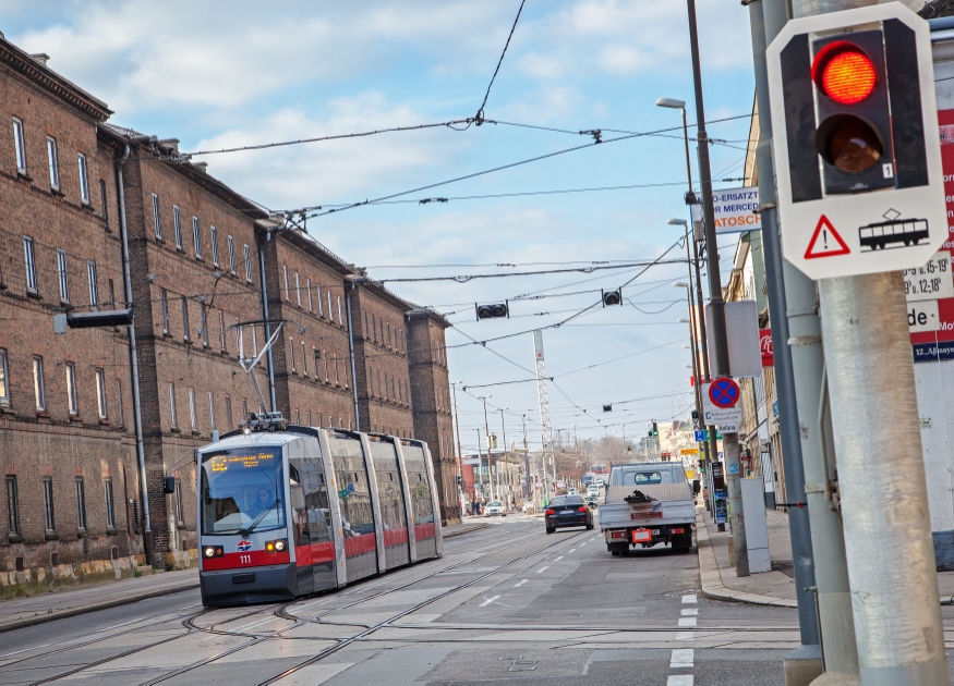 Linie 62  Eichenstraße, neue Signalanlage, Dezember 2014