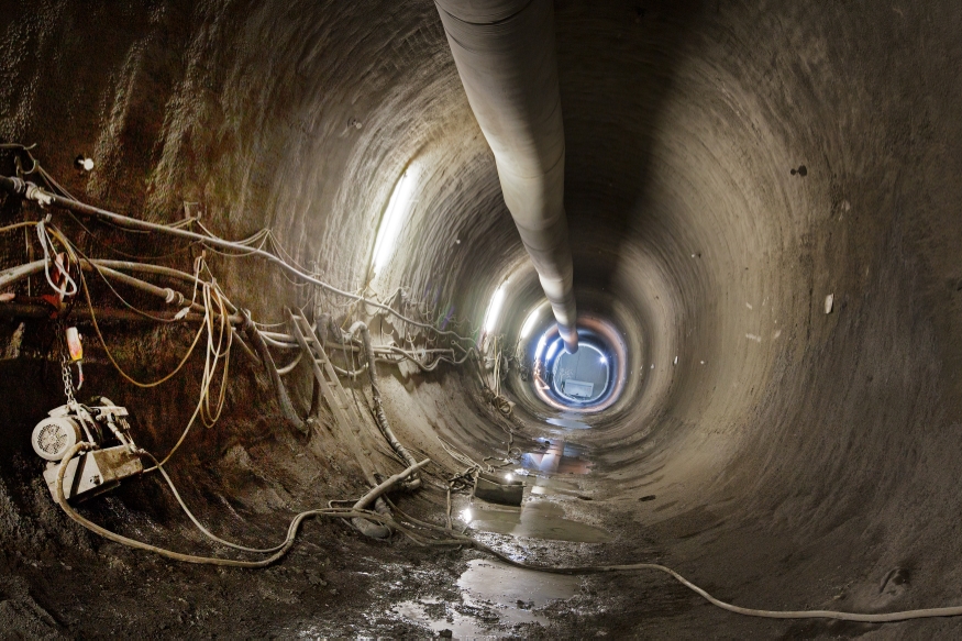 U-Bahn Bau im Bereich Altes Landgut Favoritenstraße, Tunnelbereich, August 2014