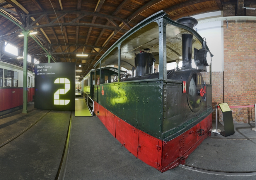 Die neue, interaktive Ausstellung in der Remise in Wien Erdberg ermöglicht den BesucherInnen einen Einblilck in 140 Jahre Verkehrsgeschichte der Stadt Wien.