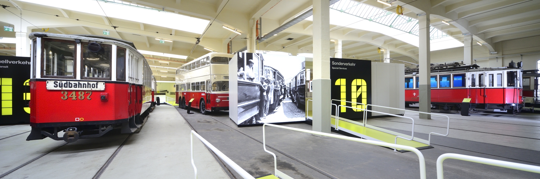 Die neue, interaktive Ausstellung in der Remise in Wien Erdberg ermöglicht den BesucherInnen einen Einblilck in 140 Jahre Verkehrsgeschichte der Stadt Wien.