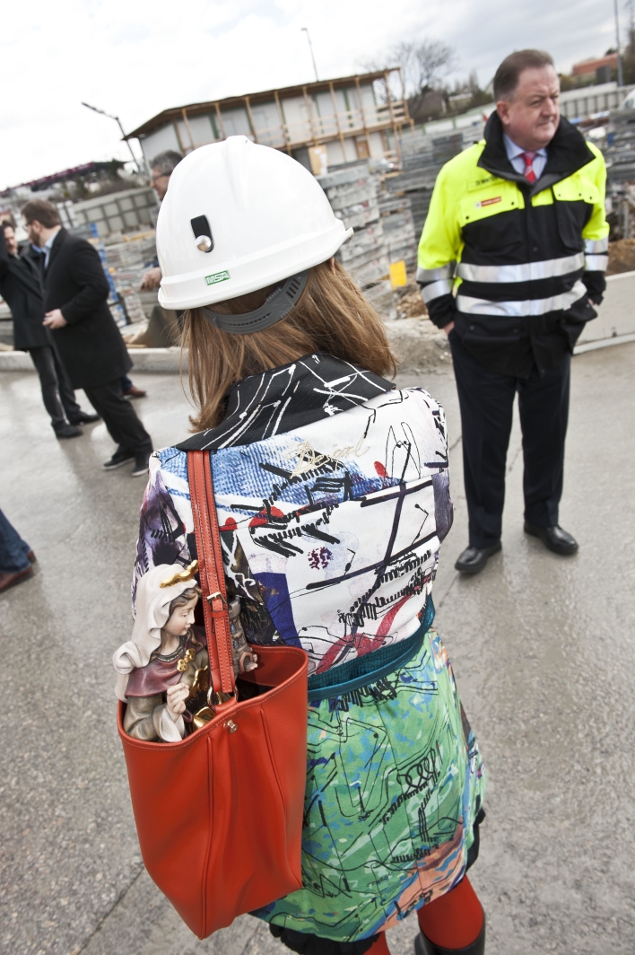 Nationalratspräsidentin Barbara Prammer übernimmt Tunnelpatenschaft beim Ausbau der U1.