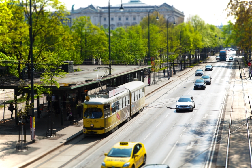 Vienna Ring tram  Type E1 am Ring bei der Bellaria, April 14