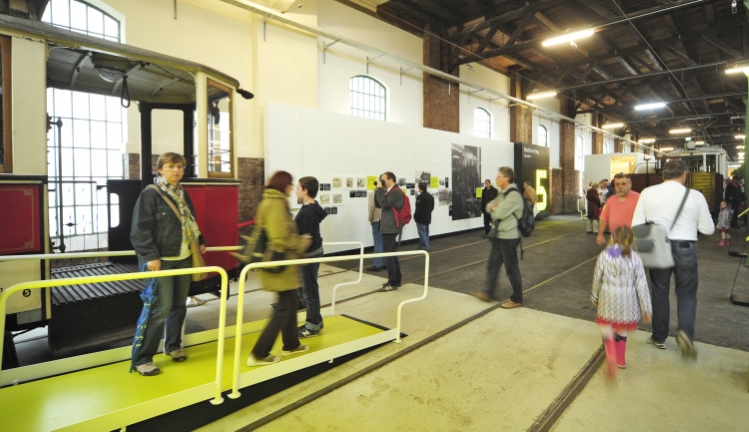 Feierliche Eröffnung des Verkehrsmuseums der Wiener Linien in Erdberg am 13.09.2014.