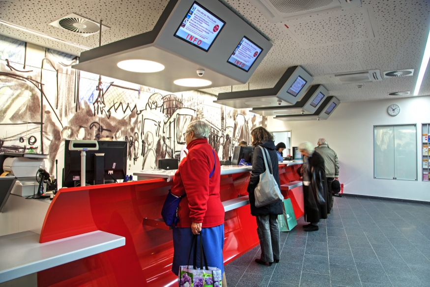 Die neu gestaltete Info- und Ticketstelle in der U-Bahn-Station Stephansplatz.