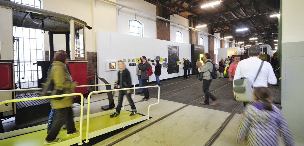 Feierliche Eröffnung des Verkehrsmuseums der Wiener Linien in Erdberg am 13.09.2014.