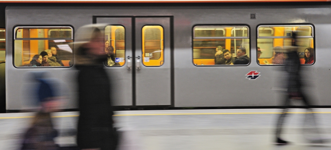 Bahnsteig der Linie U3 in der Station Stephansplatz