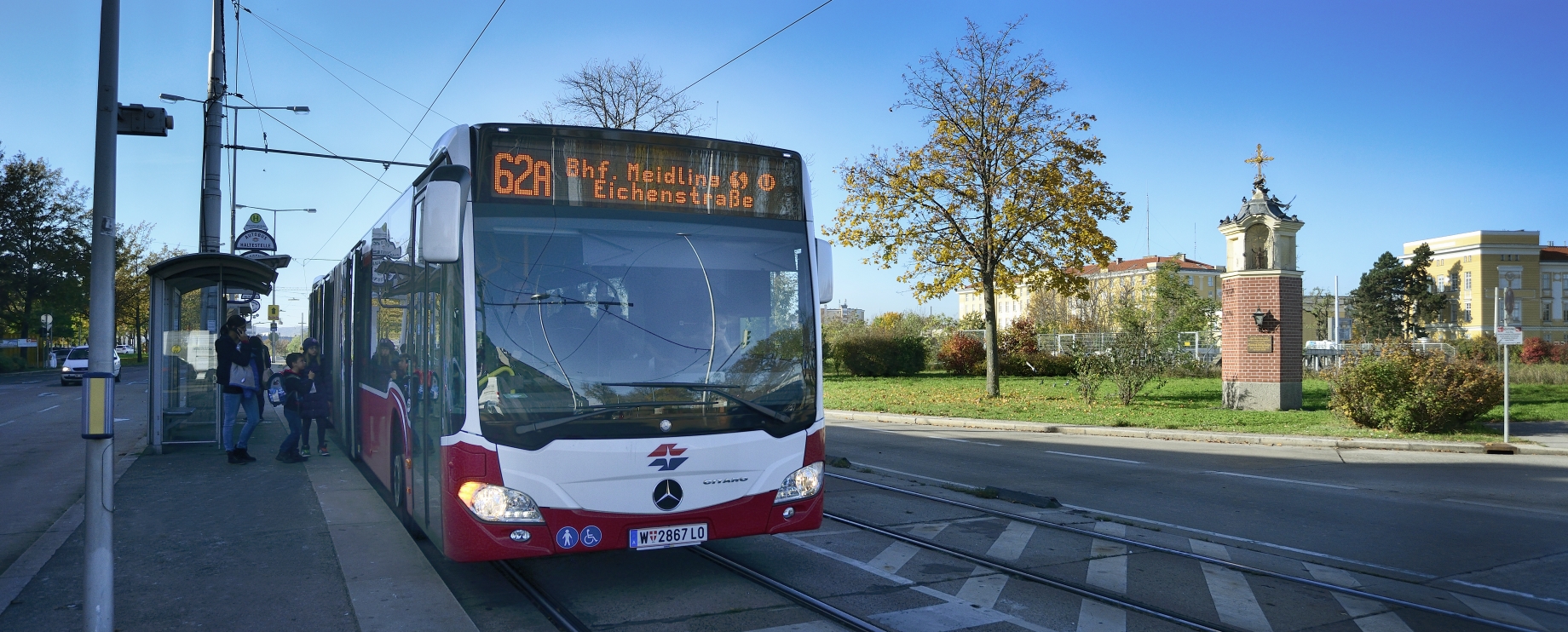 Autobus der Linie 62A.