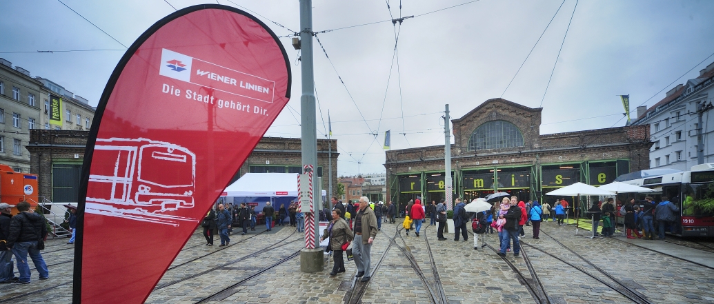 Feierliche Eröffnung des Verkehrsmuseums der Wiener Linien in Erdberg am 13.09.2014.