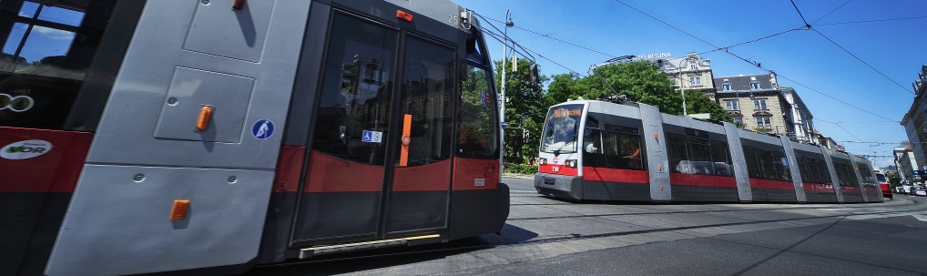 Straßenbahn der Linie 38 im Bereich Währinger Straße.