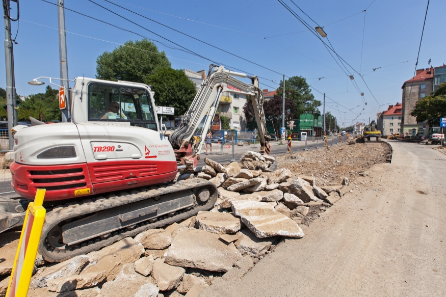 Linie 49 Sanierung Linzerstraße, Juli 2015