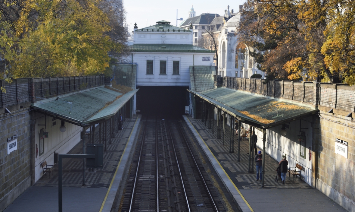 Station Stadtpark der Linie U4.