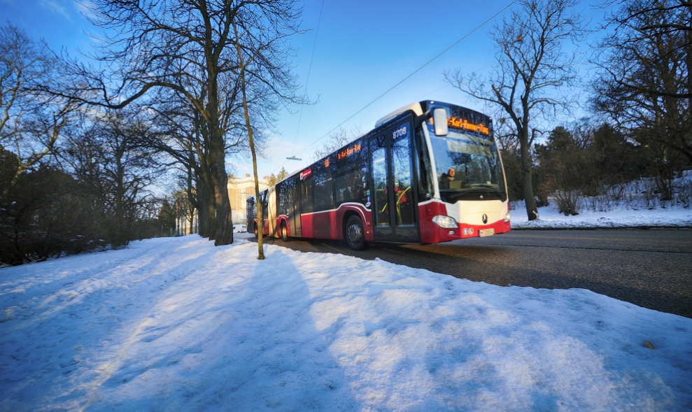 Autobus der Linie 48A im Bereich Baumgartner Höhe.