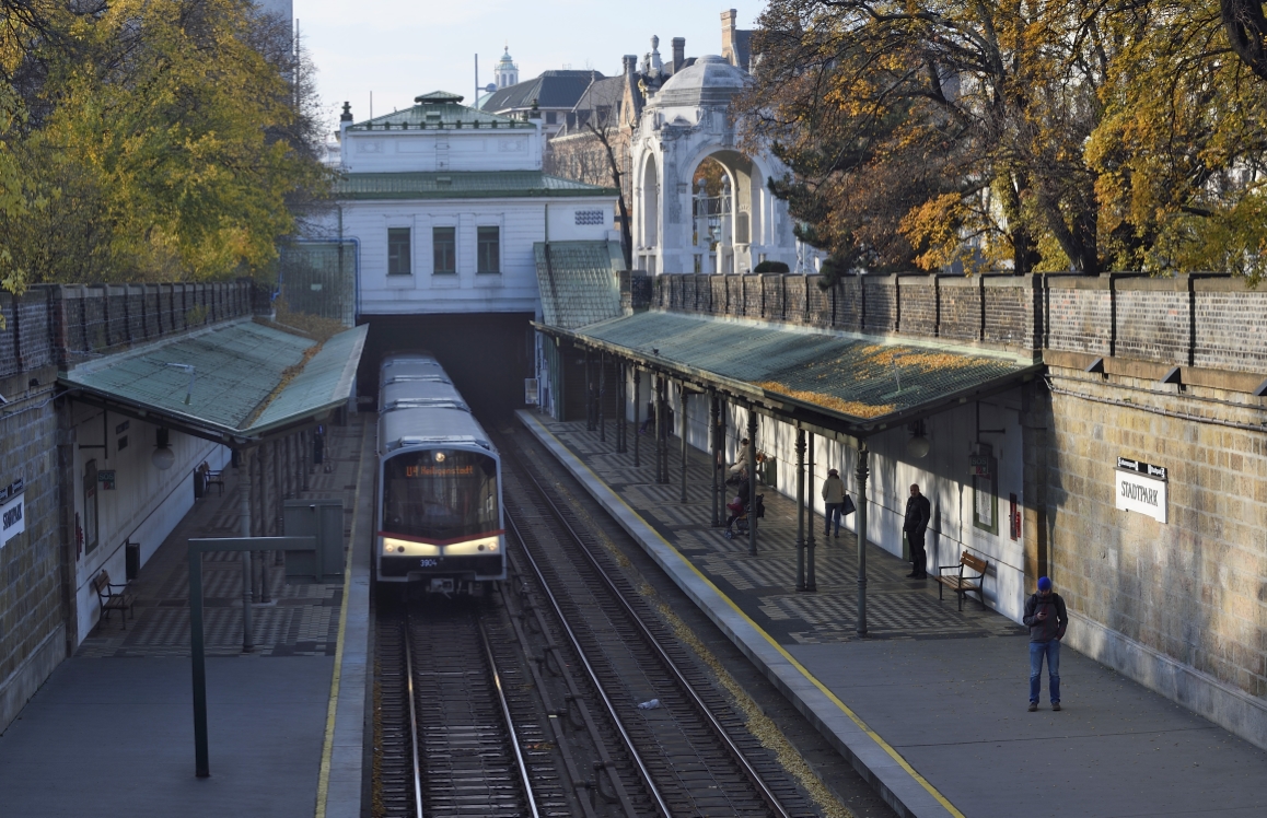 Station Stadtpark der Linie U4.