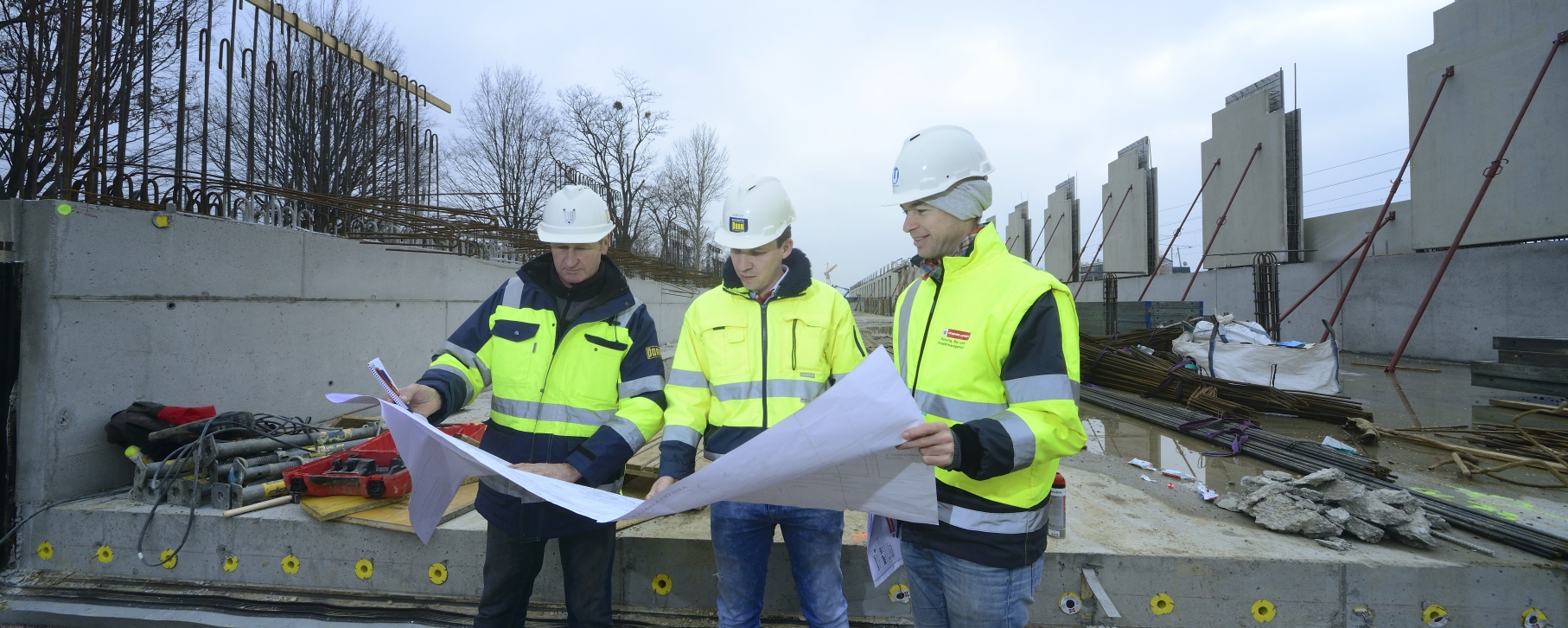 Baustelle der U1-Erweiterung, Bauabschnitt Neulaa.