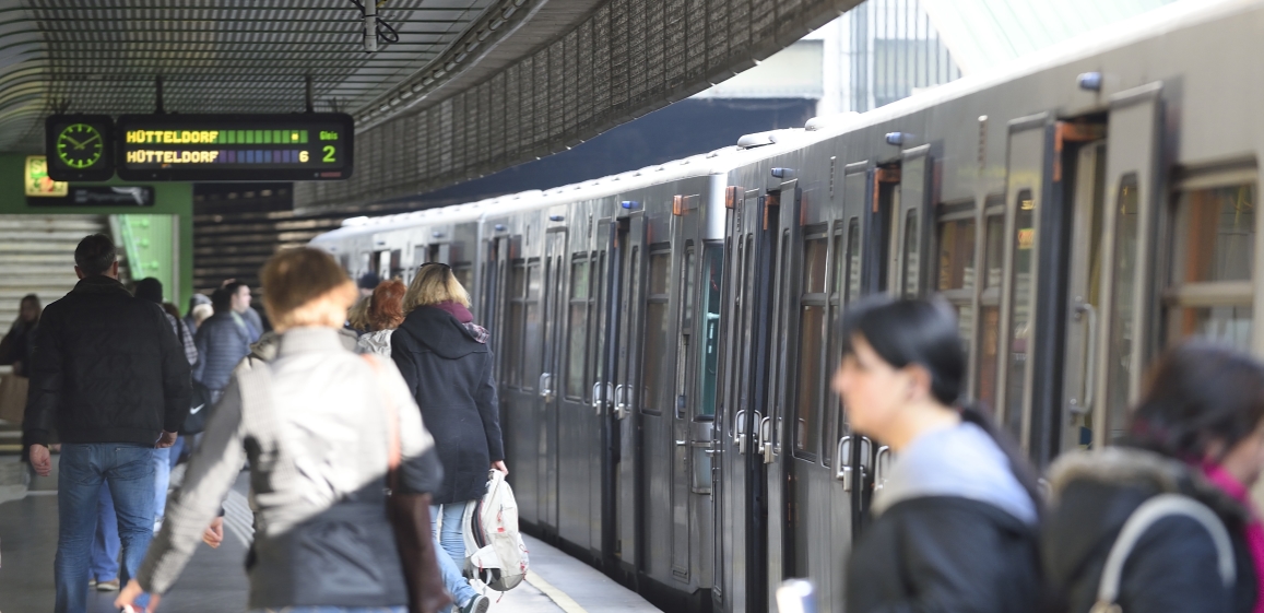 Station Stadtpark der Linie U4.