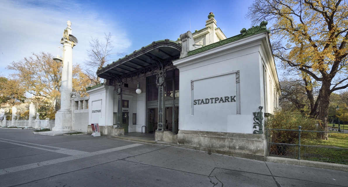 Station Stadtpark der Linie U4.