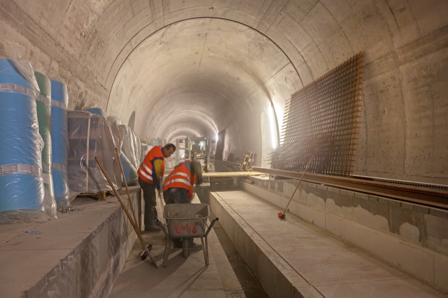 U-Bahn Bau zwischen Troststraße und Altes Landgut, August 2015