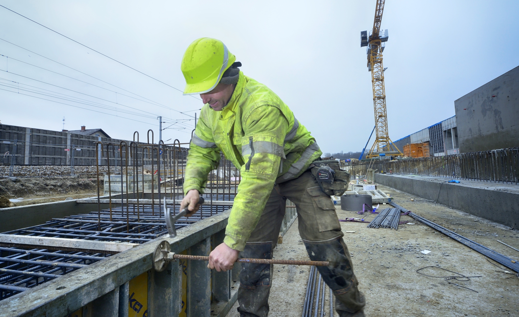 Baustelle der U1-Erweiterung, Bauabschnitt Neulaa.